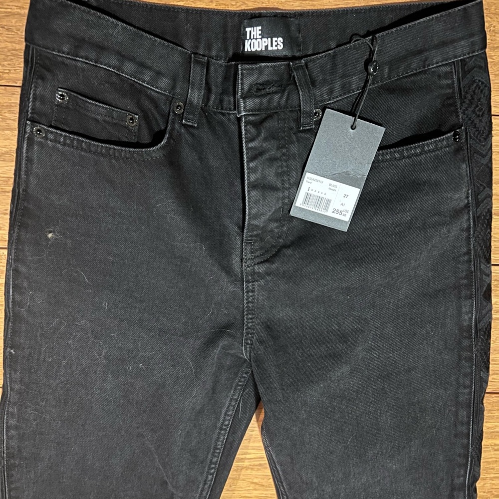NWT - The Kooples Women’s Straight Black Jeans, Size 27